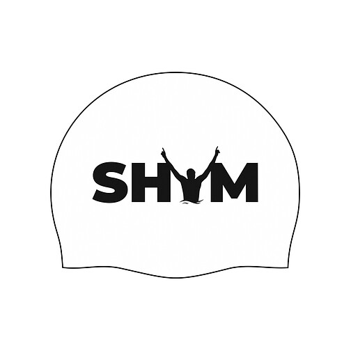 SHYM Шапочка для плавания White-Black