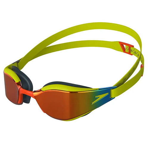 Speedo Очки для плавания Fastskin Hyper Elite Mirror green/orange