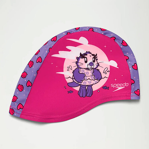 Speedo Шапочка для плавания Infant Learn to Swim Aria Sea Otter Polyester Cap pink/purple