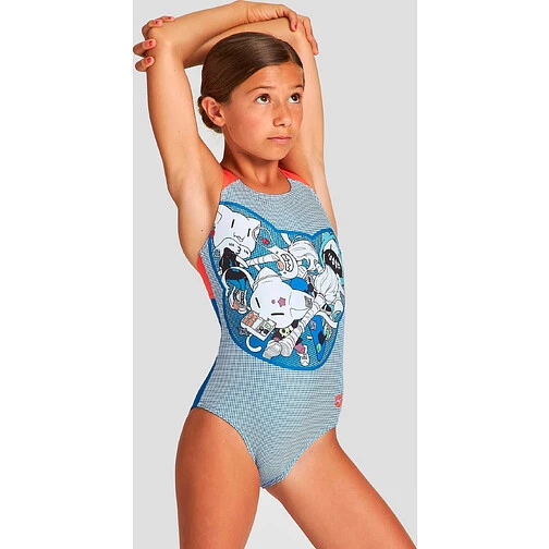 Arena Купальник спортивный Funny Cats Jr Swim Pro Back L royal-florelae