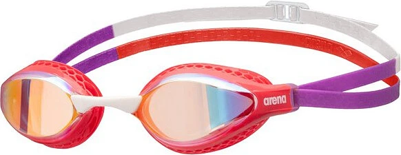 Arena Очки для плавания AIR-SPEED MIRROR yellow_copper-bright_coral-plum