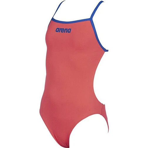 Arena Купальник SOLID LIGHTECH JR Fluo Red-Neon Blue