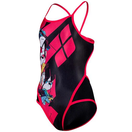 Arena Купальник CATS JR SUPERFLY BACK L black-freak rose