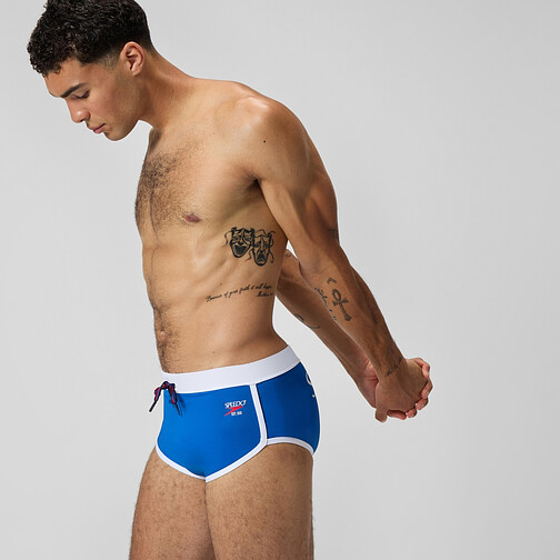 Speedo Плавки мужские Men's 3.5'' Logo Brief Blue/White