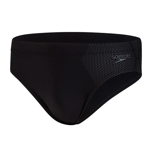 Speedo Плавки спортивные TECH LOGO 7CM BRIEF Black/Grey