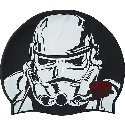 Speedo Шапочка для плавания Star Wars Stormtrooper Adult Swim Cap black/white