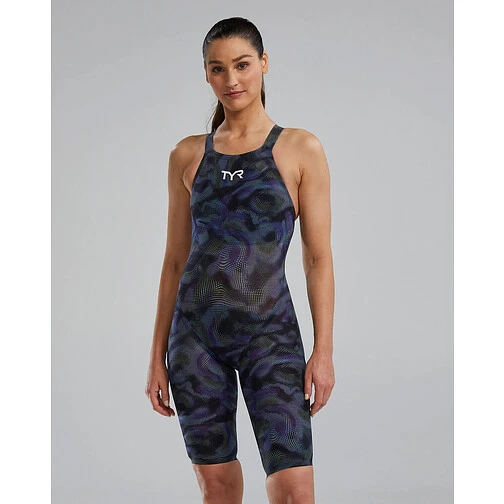 TYR Гидрокостюм Avictor 2 Open Back Swimsuit Lime/Navy