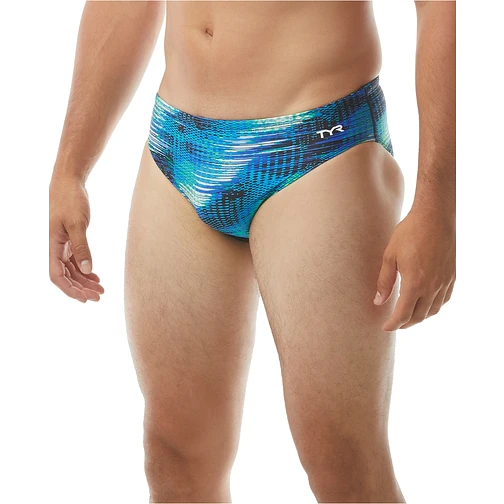 TYR Плавки спортивные SURGE RACER Blue/Green