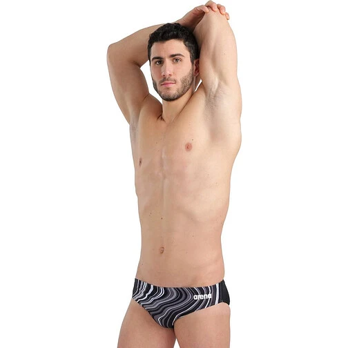 Arena Плавки спортивные SWIM BRIEFS MARBLED black-black multi