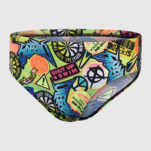 Speedo Плавки спортивные Boys' Allover 6.5cm Brief green/green