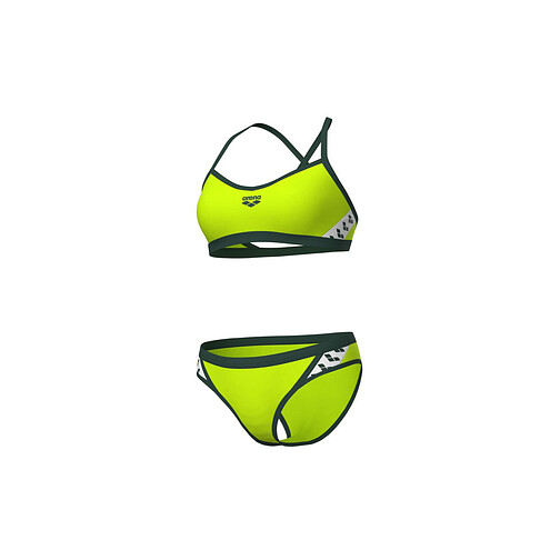 Arena Купальник спортивный ARENA ICONS BIKINI CROSS SOLID artic lime-dark sage