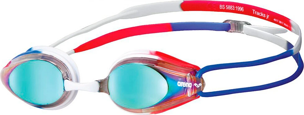 Arena Очки для плавания TRACKS JR MIRROR gold-blue-red
