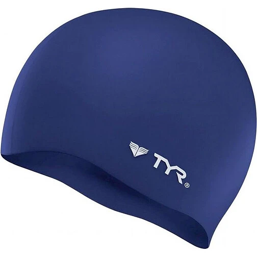 TYR Шапочка для плавания Wrinkle Free Navy
