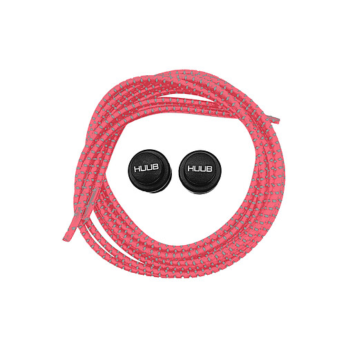 HUUB Комплект эластичных шнурков с фиксатором Elastic Lace Locks coral