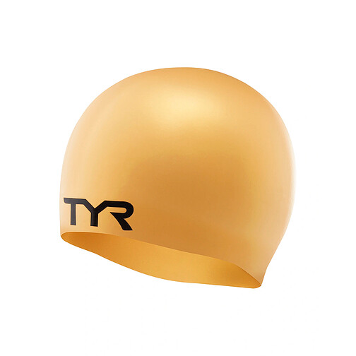 TYR Шапочка для плавания Wrinkle Free Gold