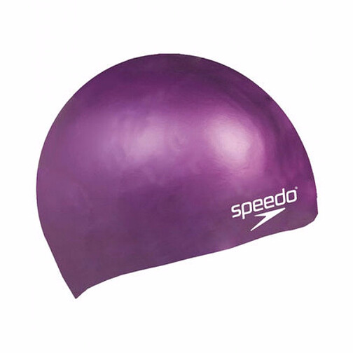 Speedo Шапочка для плавания Junior Plain Moulded Silicone Cap Purple