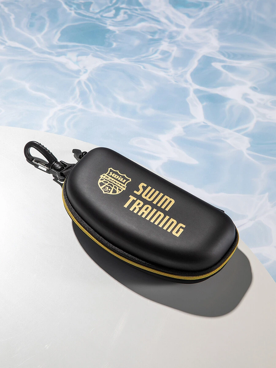 SwimTraining Чехол для очков ST Черный-Золотой