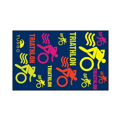 TURBO Полотенце из микрофибры TERRY MICROFIBRA TRIATHLON - BICIS 2016 ( 145x100)