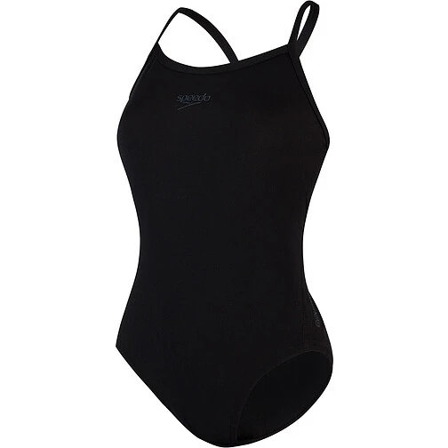 Speedo Купальник Solid Turnback Swimsuit Black