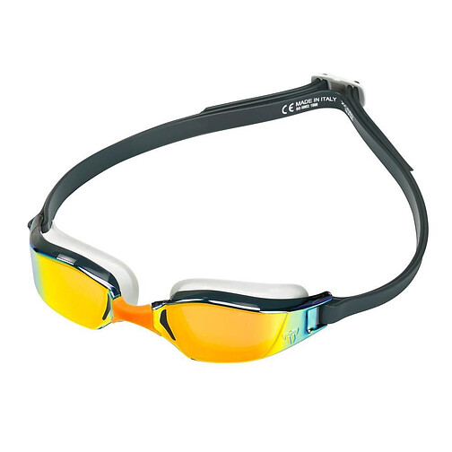 Phelps Очки для плавания XCEED Titanium Mirrored Dark Grey/Orange