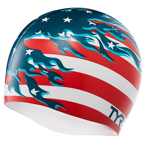 TYR Шапочка для плавания Blazing Patriot