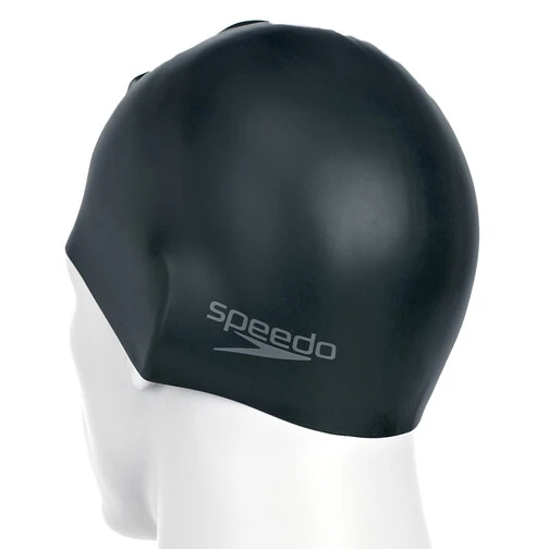 Speedo Шапочка для плавания Plain Moulded Silicone Cap Black