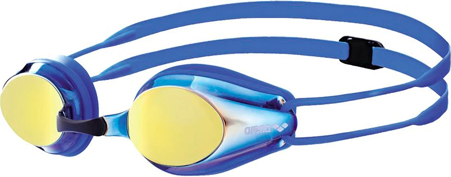 Arena Очки для плавания TRACKS JR MIRROR  blue-yellow-copper-blue-blue