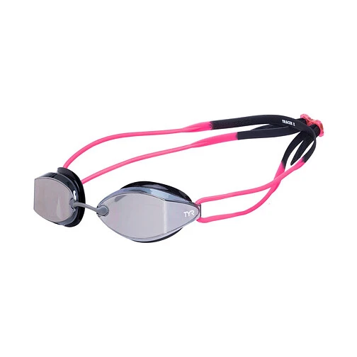 TYR Очки для плавания Tracer-X Racing Nano Mirrored Silver/Pink