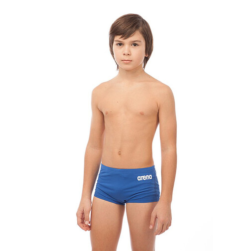 Arena Плавки SOLID SQUARED SHORT JR Royal-White