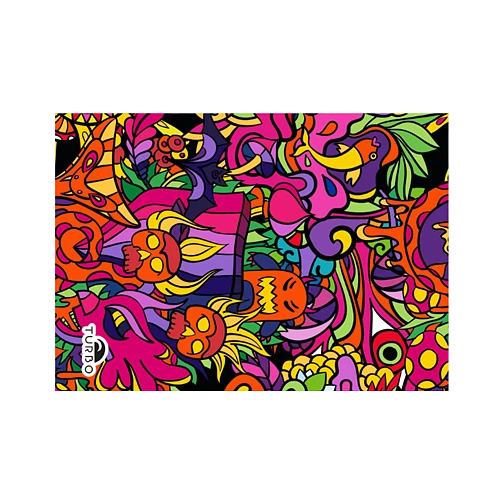 TURBO Полотенце из микрофибры TERRY CRAZY JUNGLE 145x100cm TURBO Полотенце из микрофибры TERRY CRAZY JUNGLE 145x100cm