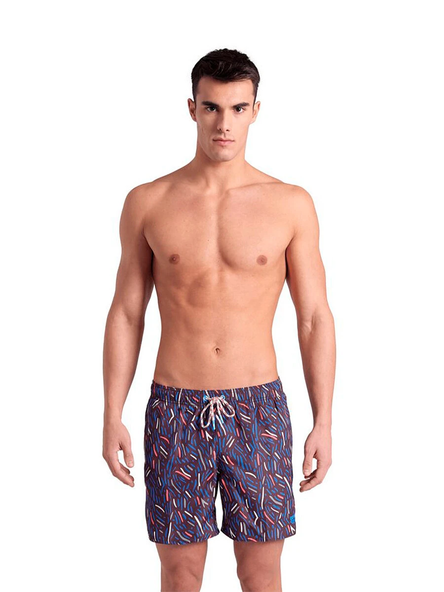 Arena Шорты для плавания BEACH BOXER ALLOVER sepia-multi