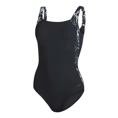 Speedo Купальник Lunalustre Printed black/white