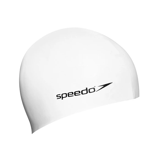 Speedo Шапочка для плавания Junior Plain Flat Silicone Cap White