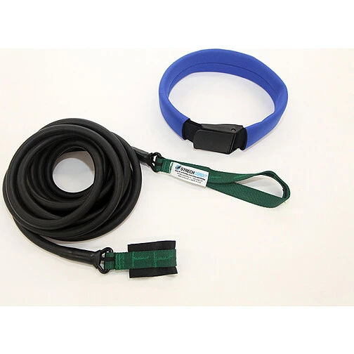 StrechCordz Резина с поясом для плавания Long Belt Slider (3,6 - 10,8 кг) Зеленый