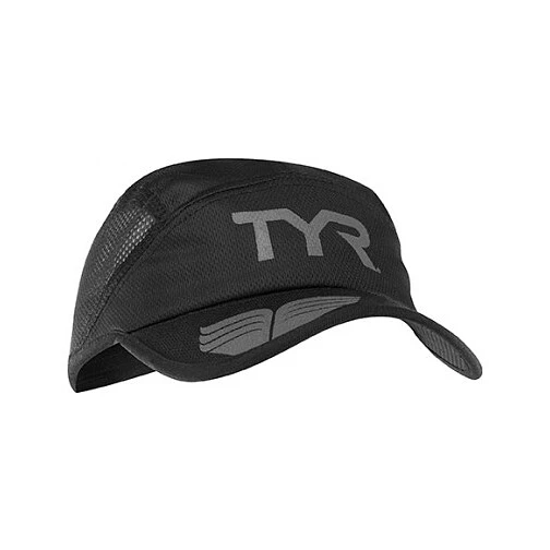 TYR Кепка для бега Running Cap Black/Grey