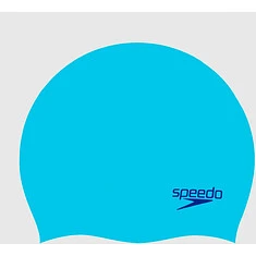 Speedo Шапочка для плавания Plain Moulded Silicone Cap JR light/blue