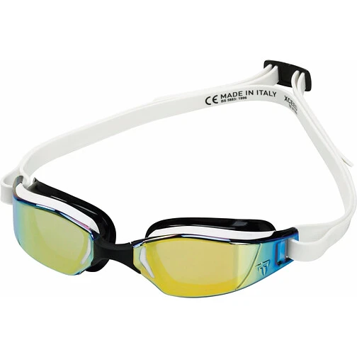 Phelps Очки для плавания XCEED Titanium Mirrored Gold-Black-White
