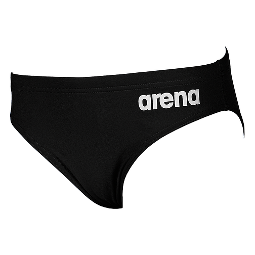 Arena Плавки Solid Brief Jr Black-White