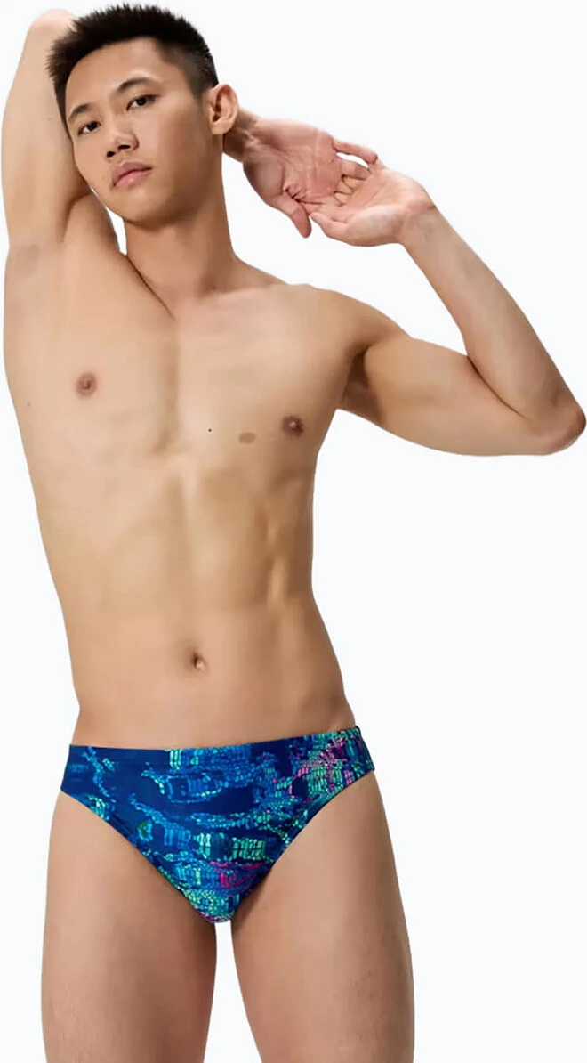 Speedo Плавки мужские Club Training Printed Brief Navy