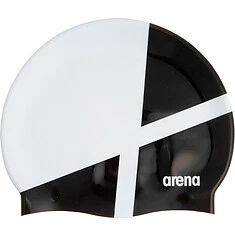 Arena Шапочка для плавания TEAM STRIPE CAP diamond - white - black Arena Шапочка для плавания TEAM STRIPE CAP diamond - white - black