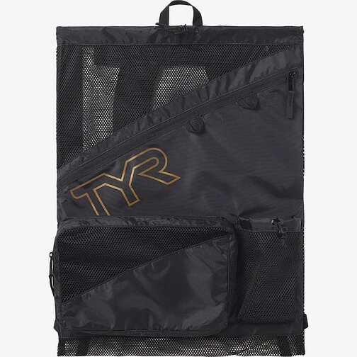 TYR Мешок-рюкзак Elite Team Mesh Backpack Black/Gold