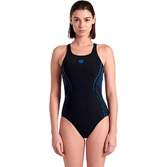Arena Купальник ARENA REFLECTING SWIM PRO BACK LB black-blue river