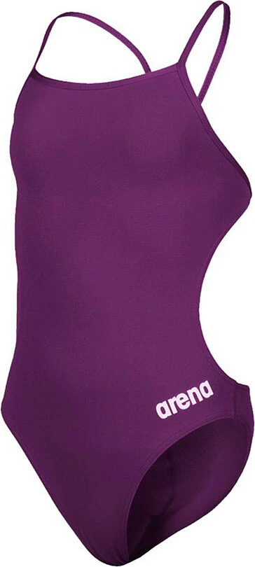 Arena Купальник TEAM CHALLENGE SOLID JR plum-white