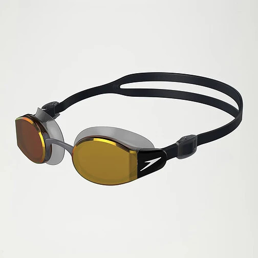 Speedo Очки для плавания Mariner Pro Mirror Goggle Black/Orange
