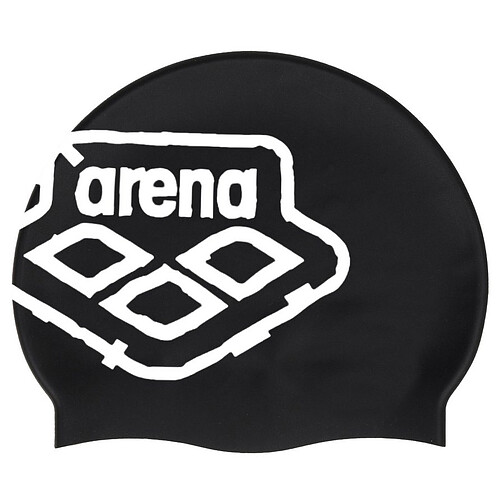 Arena Шапочка для плавания TEAM STRIPE CAP black-black