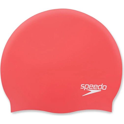 Speedo Шапочка для плавания Plain Moulded Silicone Cap Red