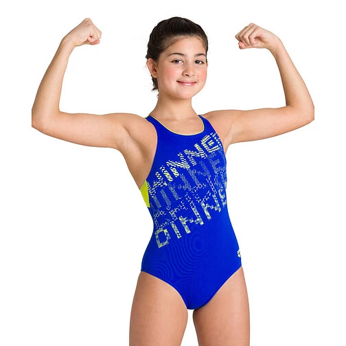 Arena Купальник спортивный RHYMING JR SWIM PRO BACK blue-soft green