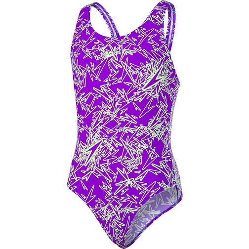 Speedo Купальник Endurance Boom Allover Splashback purple/green