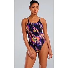 TYR Купальник Evolved Cutoufit lime/multi