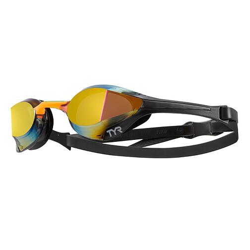 TYR Очки для плавания Tracer-X Elite Racing Mirrored Gold/Orange